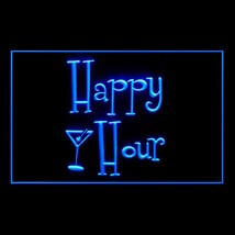170033B Happy Hours Holiday Socials Enjoyment Bar Pub OPEN LED Light Sign - £17.53 GBP