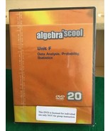 ALGEBRA &#39;SCOOL -Unit F (Data Analysis, Probability, Statistics) DVD, NEW... - $1,103.72 MXN