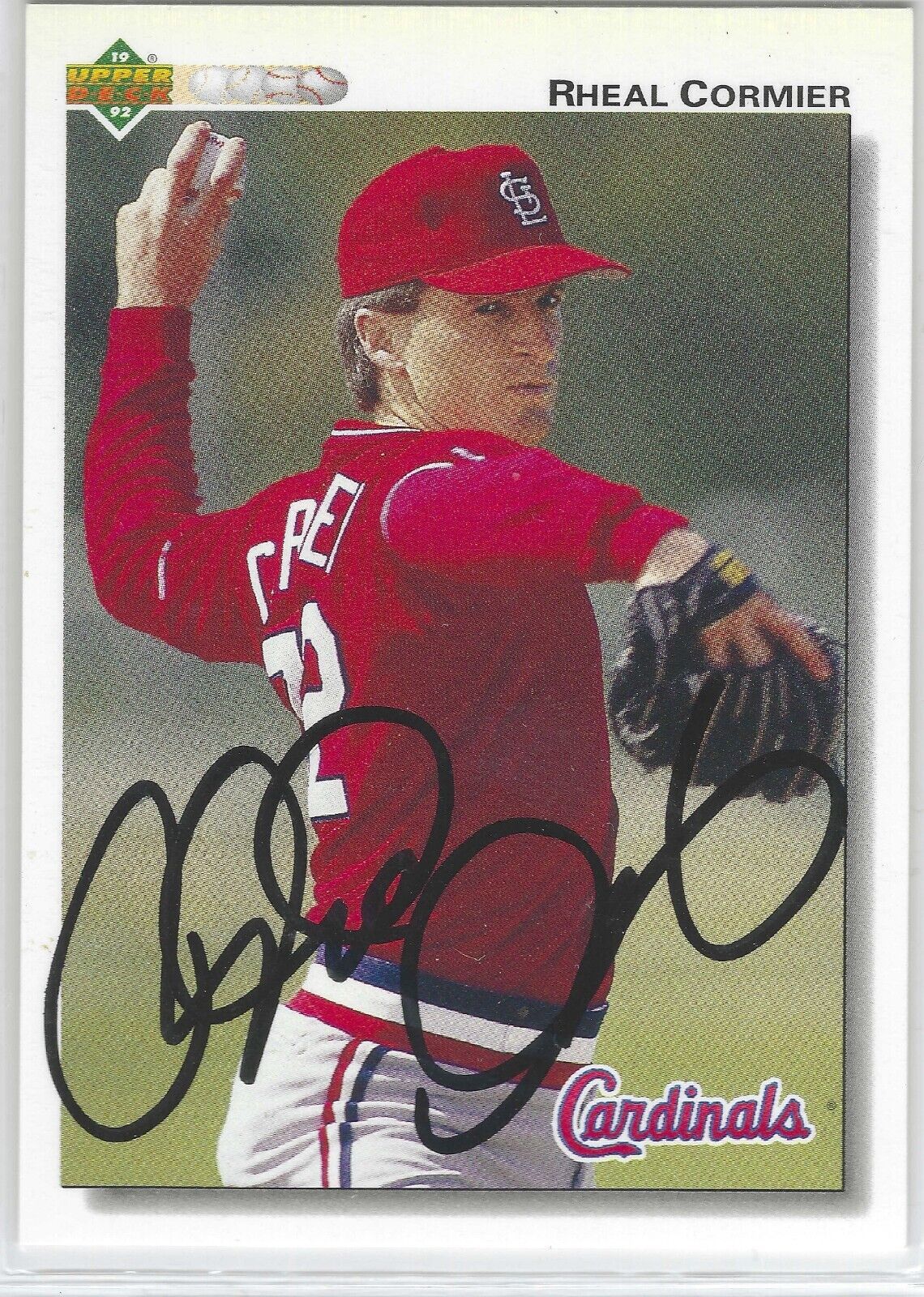 Primary image for Rheal Cormier Auto - Signed Autograph 1992 Upper Deck #574 - St. Louis Cardinals