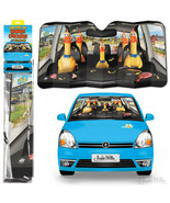 CAR FULL OF RUBBER CHICKENS AUTO SUN SHADE  Size 50&quot; x 27-1/2&quot; - protect... - £16.41 GBP