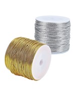 109 Yards 1.5Mm Metallic Cord Braided Metallic Beading Cords Thread Stri... - £7.83 GBP