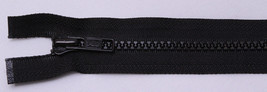 100 Zippers - Vislon 16" Black Separating Zippers by YKK® - M412.01-100zips - $124.97