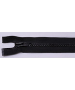 100 Zippers - Vislon 16&quot; Black Separating Zippers by YKK® - M412.01-100zips - $124.97