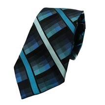Arrow Blue Black Tie  Silk New - £5.11 GBP