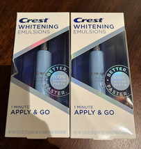 2ct Crest Whitening Emulsions Leave on Whitening Treatment 0.35 Oz exp 6... - $12.86