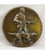 Vintage Belt Buckle 1976 English Hunter Pointing Dog USA By Indiana Meta... - £43.40 GBP