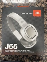 JBL J55 High-Performance On-Ear Headphones - White&amp; Gray - $99.99