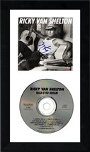 Ricky Van Shelton signed 1987 Wild-Eyes Dream Album Cover Booklet w/ CD 6.5x12 C - £70.36 GBP