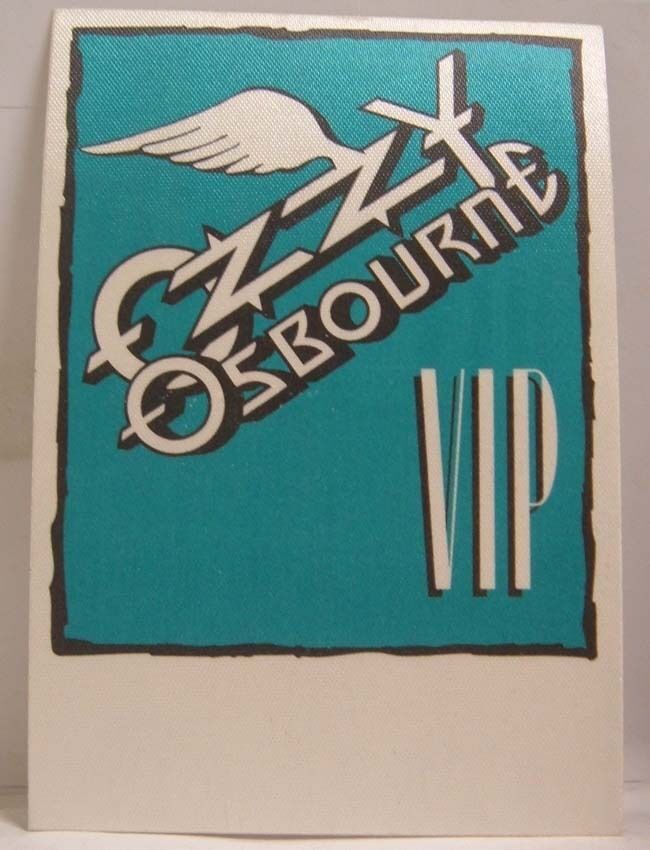 BLACK SABBATH / OZZY OSBOURNE - VINTAGE ORIGINAL CLOTH BACKSTAGE PASS *L... - $10.00