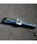 Sterling Silver 925 Viking Ship Tie Clip Bar Denmark Vintage Signed Bjer... - $259.63 CAD