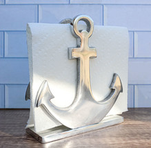 Aluminum Sailor Marine Sea Ship Anchor Decorative Paper Napkin Holder Sc... - $28.99