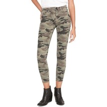 NEW Hudson Jeans Womens Barbara Camo Green Denim High Rise Skinny Jeans Size 25 - £57.99 GBP