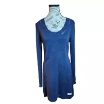 Odd Molly Navy Blue Long Sleeve Dress Size Small (Odd Molly sizing 1) - $15.00