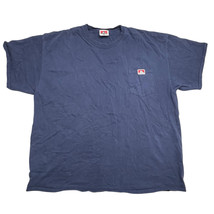 Ben Davis Shirt Mens 2XL XXL Navy Blue Cotton Short Sleeve Pocket Tee Wo... - $13.86