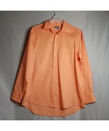 IZOD Quick-Dry Shirt Mens 34/35 Peach Regular Fit Long Sleeve Button-Up ... - $29.92 CAD