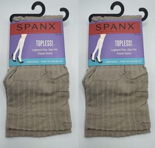 SPANX by Sara Blakely Topless Trouser Socks Knee High 010R Chino Rib 2-Packs - £11.55 GBP