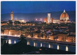 Italy Postcard Firenze Florence Night View - £3.07 GBP