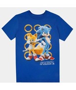 Blue Boys&#39;  XL Sonic the Hedgehog 2 Short Sleeve T-Shirt Sonic &amp; Tails - $19.13 CAD