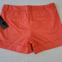 Mossimo Shorts Women&#39;s Size 2 Orange Coral Stretch Midrise Classic Cotto... - $11.48