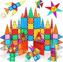 Kids Magnetic Tiles Toys Paradise 3D Magnetic Building Blocks Tiles Set for Kids - $46.66