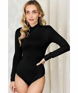 Basic Bae Full Size Mock Neck Long Sleeve Bodysuit - $18.55 CAD