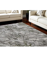 10&#39; X 13&#39; Taupe and Gray Abstract Power Loom Area Rug With Fringe - $2,528.99