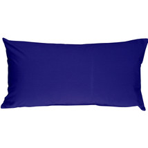 Caravan Cotton Royal Blue 9x18 Throw Pillow, with Polyfill Insert - £15.77 GBP