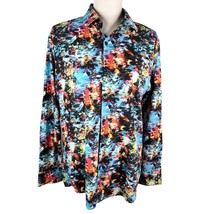 Jared Lang Button Down Shirt Tropical Fish Large Vacation - $49.49