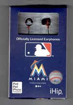 iHIP Officially Licensed MLB TEAM LOGO Earphones Miami Marlins - $14.80