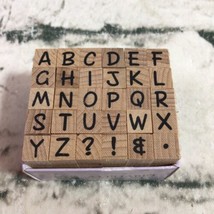 Studio G Alphabet Stamp Set Wood Mounted Rubber Stamp - £9.49 GBP