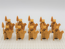 10pcs Mirkwood Elf Soldiers Heavy Spear Army The Hobbit Custom Minifigures Toys - £16.77 GBP