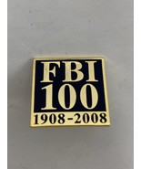 FBI Federal Bureau Of Investigation 1908-2008 100 Year Pin Gold - $48.37 CAD