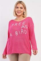 Plus &quot;free As A Bird&quot; Logo Knit Sweater - €12,53 EUR