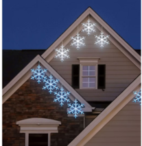 Berkley Jensen 9 ft 5-pc. of 9.2” Color Changing LED Snowflake Lights Sh... - $38.00