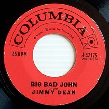 Jimmy Dean - Big Bad John / I Won&#39;t Go Huntin&#39; With You Jake [7&quot; 45 rpm Single] - £3.63 GBP