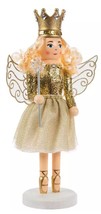 Wooden Christmas Nutcracker,14&quot;,GOLD Fairy Princess With Magic Wand 205480553,HL - £27.08 GBP