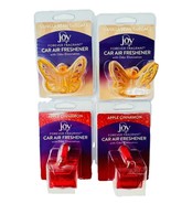 4 NEW Joy Mangano Forever Fragrant Car Air Freshener Apple Cinnamon Vani... - $474.22 MXN