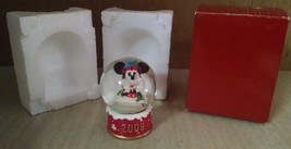 2009 Disney Mickey Mouse Santa Claus Collectible Christmas Snow Globe Tic Toc - $4.94
