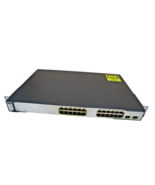 Cisco Catalyst C3750 POE-24 Port Network Switch - Rack Mountable Switch - $49.45