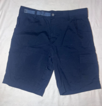 Gerry Shorts Mens 32 Black Cargo Belted Stretch Outdoors Hiking Casual M... - $14.84