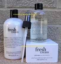 Philosophy Fresh Cream Fragrance Spritz Body Souffle Shampoo Bath Gel 3 in 1 - £47.40 GBP