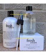 Philosophy Fresh Cream Fragrance Spritz Body Souffle Shampoo Bath Gel 3 ... - £46.98 GBP