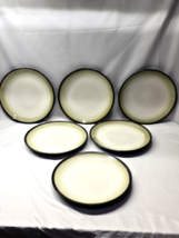 Genuine SANGO 10.5&quot; Dinner Plates NOVA BLACK 4932 Stoneware  - Set Of 6 ... - $54.42