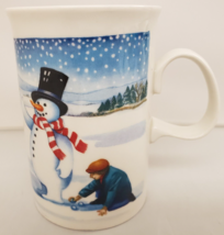 Dunoon Two Christmas Mugs &quot;Mister Snowman&quot; Designed Ruth Boden Made In E... - $23.38