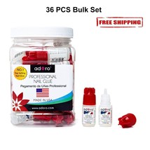 36 PCS Wholesale Bulk ADORO SUPER Nail Glue Art Clear Adhesive Bond Acrylic - £24.52 GBP