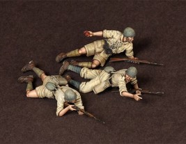 1/35 3pcs Resin Model Kit Italian Soldiers Infantry North Africa WW2 Unpainted - £10.23 GBP