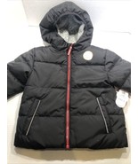 Black Coat Wonder Nation NWT Toddler Boys 4T Fleece Hooded Zip Up Puffer... - £13.56 GBP