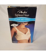 Vintage Playtex Eighteen Hour Comfort Strap Beige Bra NIB 38C New Open Box - $33.83 CAD