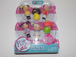 Flip Zee Girls Mini Doll Figures PVC Big Girl to Baby 4 Pack New Series 1 - £9.43 GBP