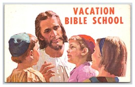 Vacation Bible School Invitation Jesus Children Chrome Postcard S11 - $3.91